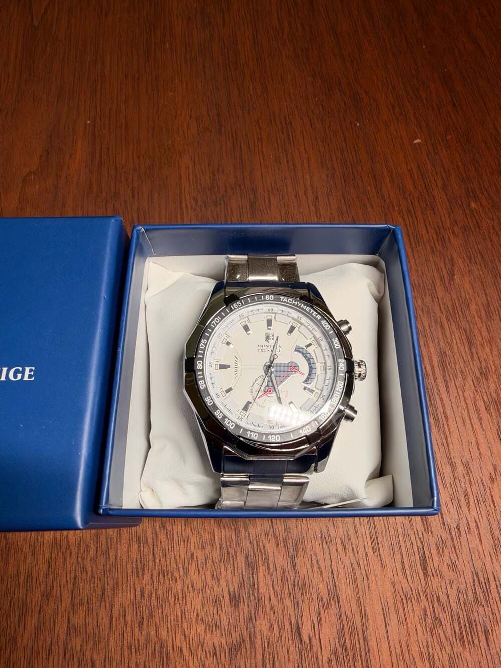 Invicta Montres Prestige MPW-0098 Men's Silver Watch Steel Chronograph